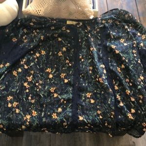 Vera wang princess floral see through blouse